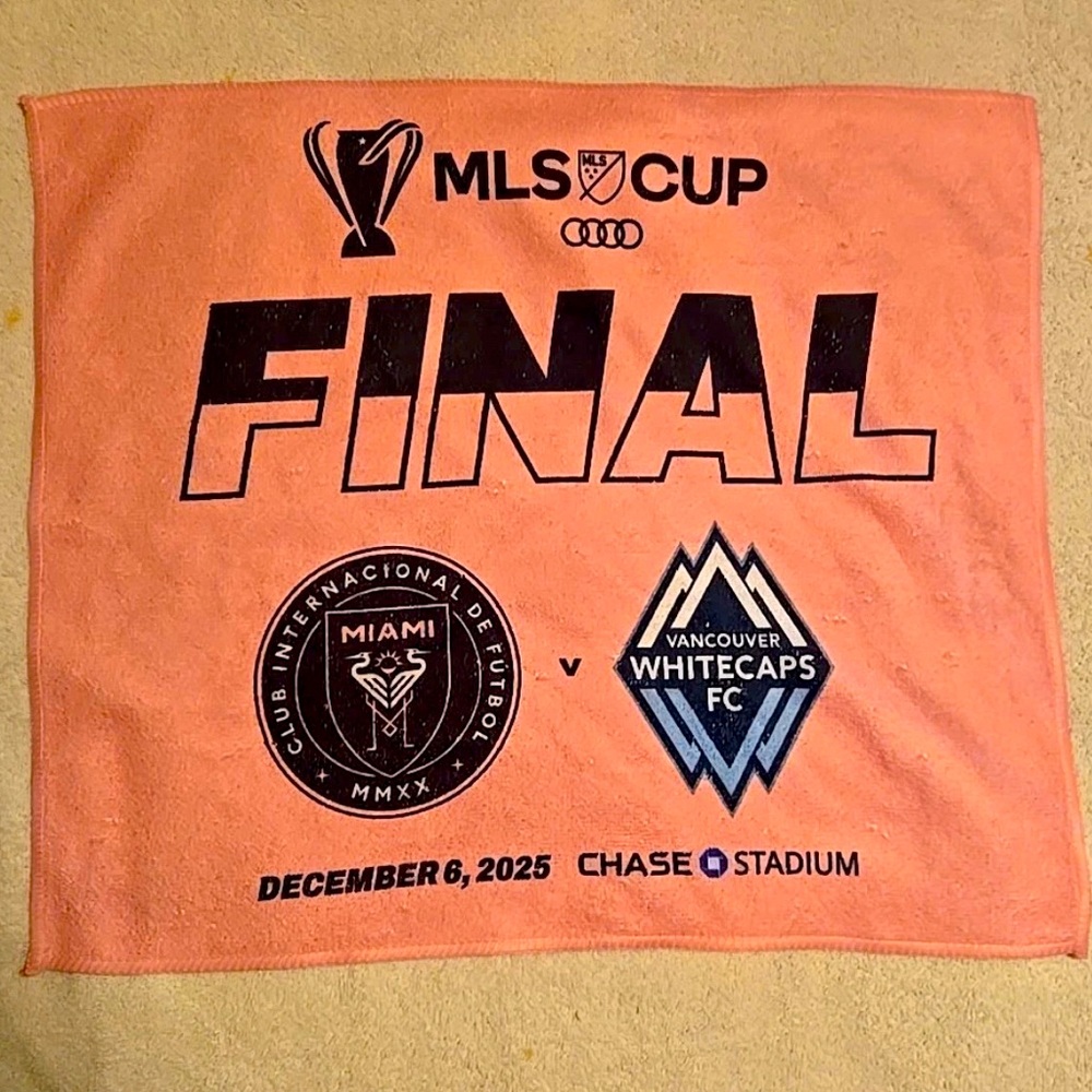 Inter Miami MLS Champions 2025 Lionel Messi MVP Rally Towel